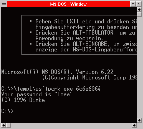 Dimke WS_FTP - Crack Screenshot